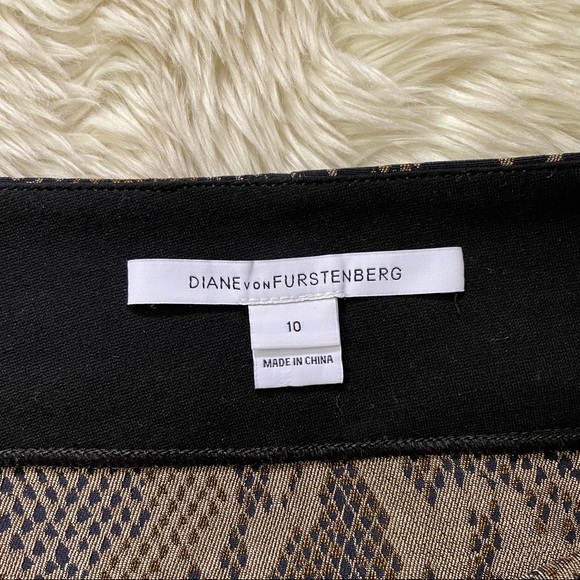 DVF Panel Marta Framed Python Skirt Size 10 - Picture 5 of 9